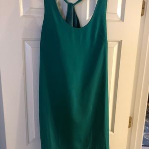 J. Crew size teal cross-back shift dress
